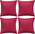 Thmyo 4-Pack 100% Cotton Comfortable Solid Decorative Throw Pillow Case by Thmyo