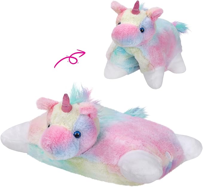 Glow Guards 16" Rainbow Unicorn Stuffed Animal Cute Soft Lovely Colorful Plush by GlowGuards