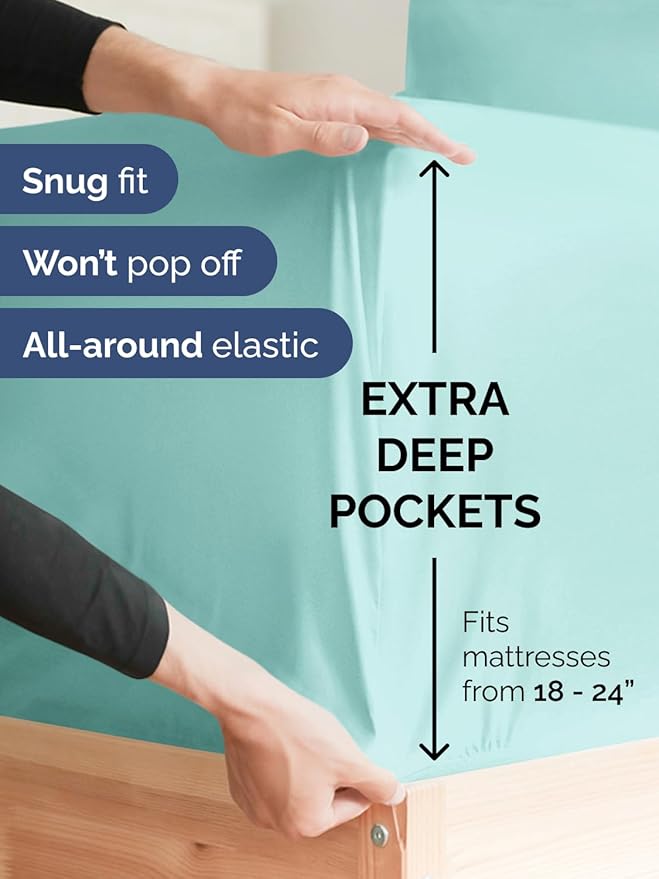 Extra Deep Pocket Twin XL Sheets - Image 3