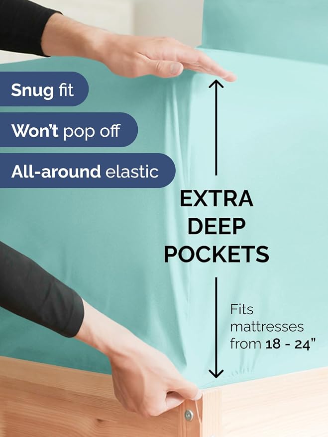 Extra Deep Pocket Split King Sheets - Image 3