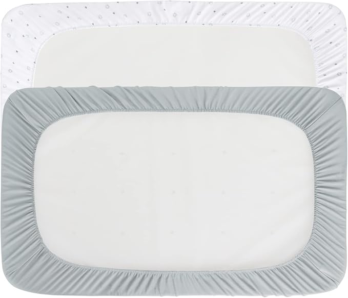 Bassinet Sheets 2 Pack-Fit for Mika Micky, Pamo Babe 2in1, Kinder King - Image 4
