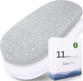 Bassinet Sheets 2 Pack, Fit for SNOO Smart Sleeper, UPPAbaby Bassinet, Chicco by Magik+%26+Kover