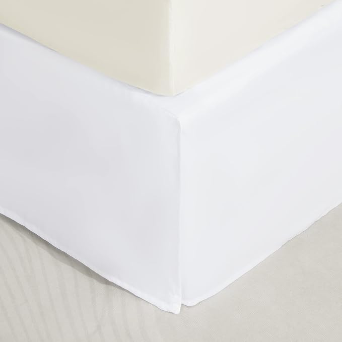 SONIVE Full Bed Skirt, Classic Tailored Easy Fit Brushed Microfiber Skirts by SONIVE