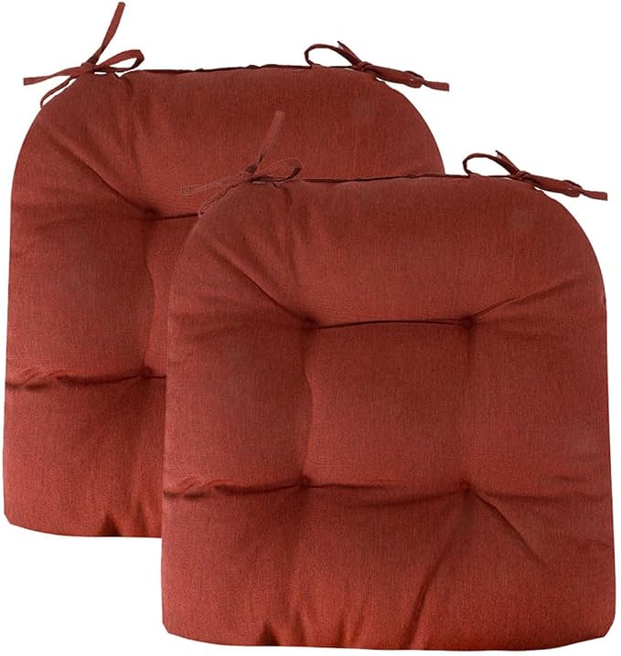 FUNHOME Outdoor Chair Cushions 19 x19 Inch, Water Resistant Tufted Seat - Image 2