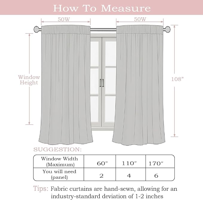 Simplebrand Black Faux Linen Textured Semi Sheer Curtains 108 Inches Long 2 - Image 2