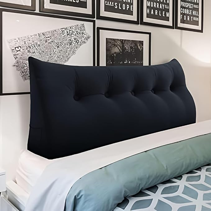 Wedge Headboard Pillow Dorm Room Reading Pillow Back Support by HOMECOZY
