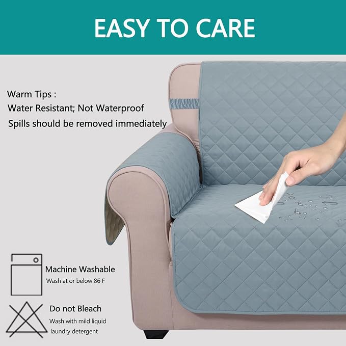 U-NICE HOME 4 Seater Sofa Cover 91 Inch Large Couch Covers - Image 5