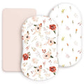 Stretchy Ultra Soft Bassinet Fitted Sheets 3 Pack, Universal Fitted by BUYNOW