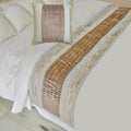 The HomeCentric King/Queen/Twin Beige Luxury CA King 86"x18" Bed Runner by TheHomeCentric