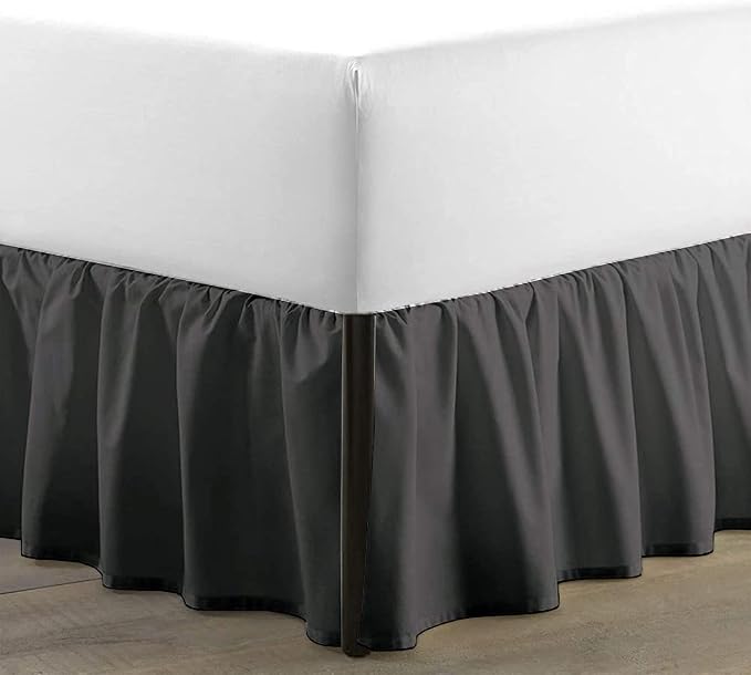 SKY BEDDINGS - Queen Size Ruffled Bed Skirt - 16 Inch Drop Dust Ruffle Bed by SKYBEDDINGS