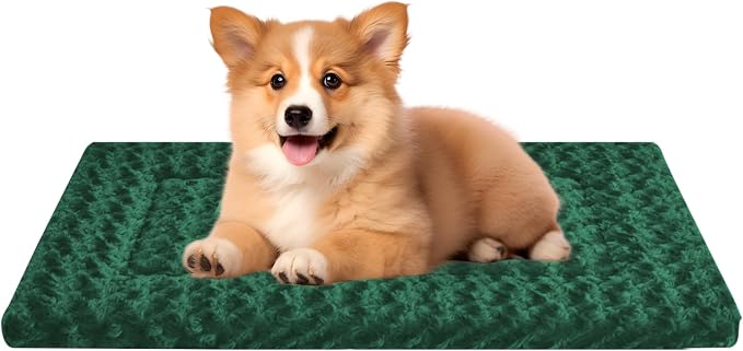 Washable Dog Bed Plush Orthopedic Outdoor Crate Mat by Unknown