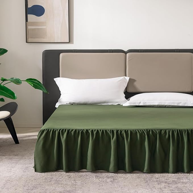 Bed Skirt Queen Size Ruffled Bed Skirt - Image 2