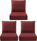 Luxury Outdoor Seat Cushion Set-22 x 24 x 6 Inch Outdoor Chair Cushions by NatureComfyOutdoorFurniture