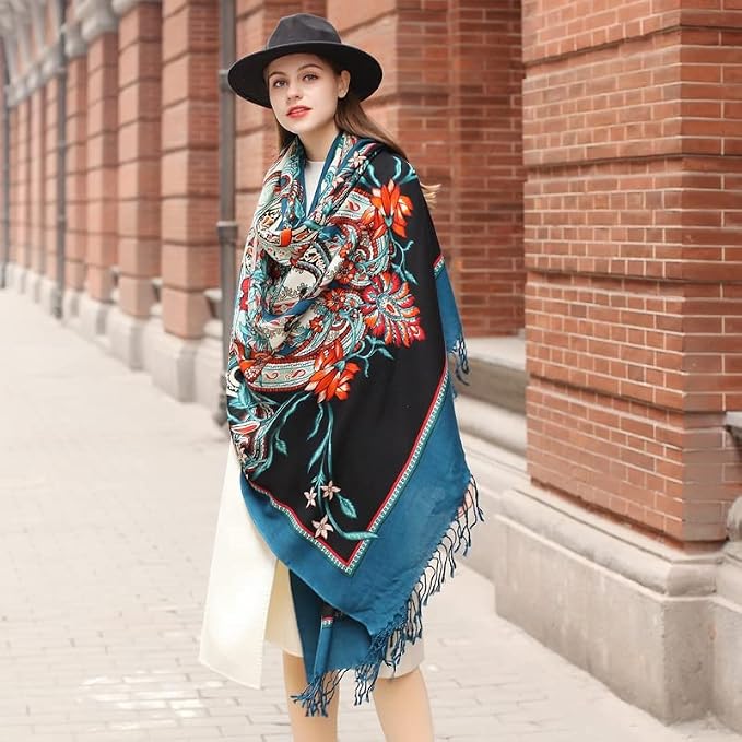 DANA XU 100% Merino Wool Pashmina Shawl - Image 8