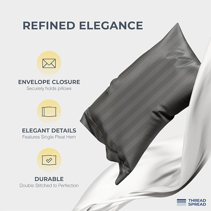 THREAD SPREAD Egyptian Cotton Sheets King Size - Image 4