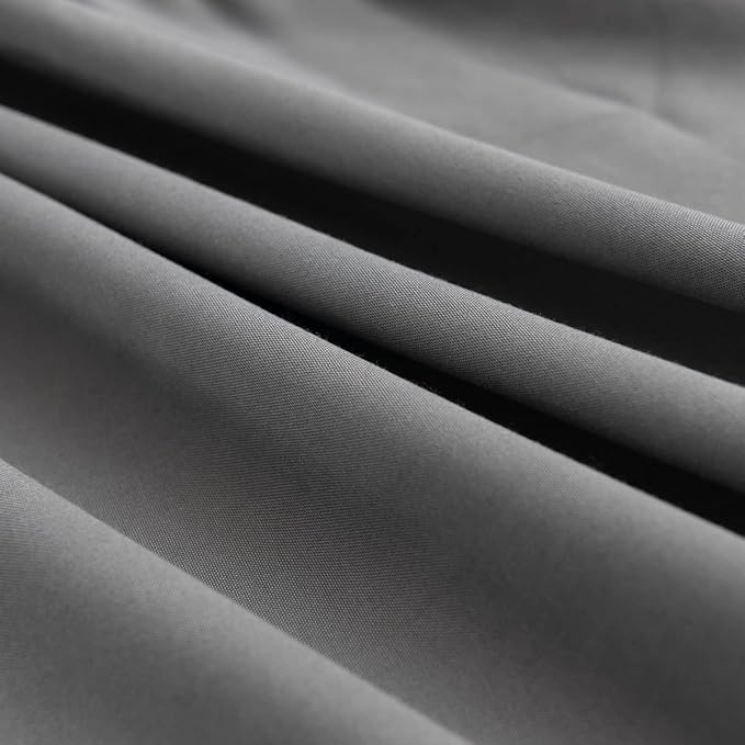 Grey Bed Skirt Twin Size Ruffled Bed Skirt - Image 4