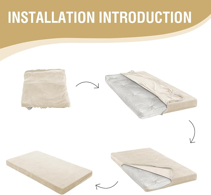 H.VERSAILTEX Full Size Armless Futon Mattress Covers - Image 6
