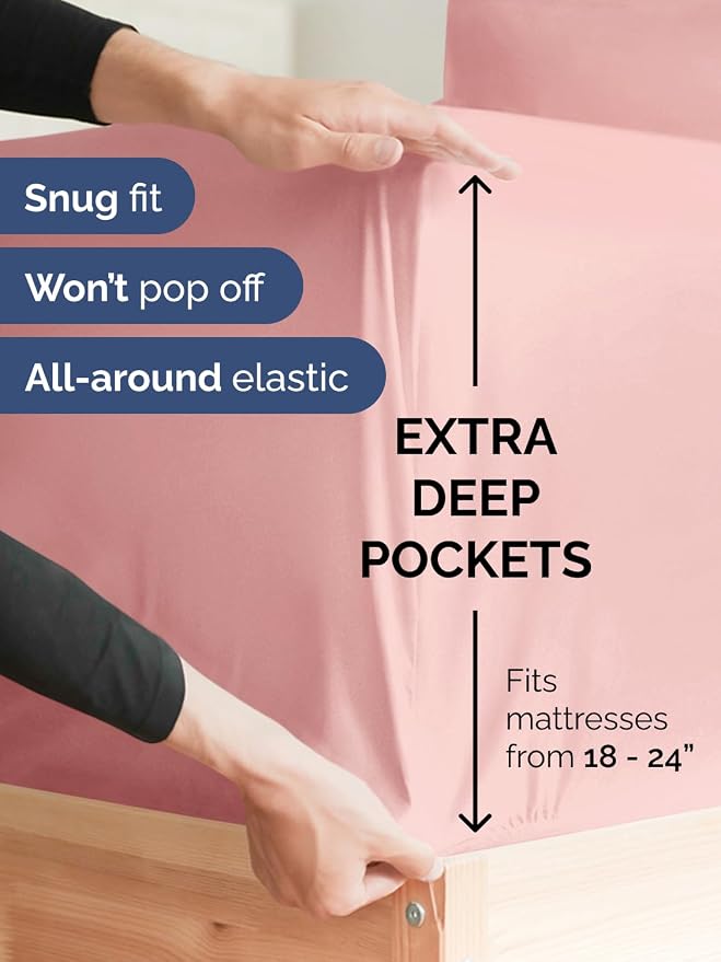 Extra Deep Pocket Queen Sheet Set - Image 3