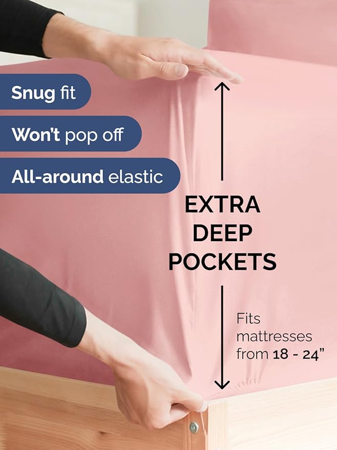 Extra Deep Twin Sheet Set - Image 3