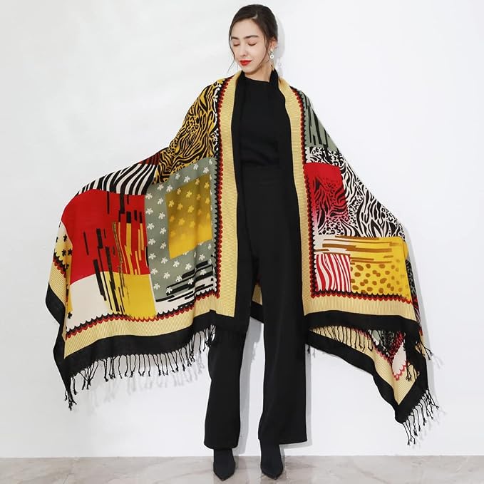 DANA XU 100% Merino Wool Pashmina Shawl - Image 9