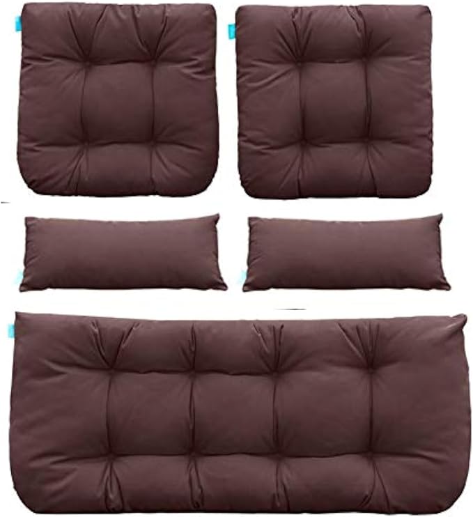 QILLOWAY Outdoor Patio Wicker Seat Cushions Group Loveseat/Two U-Shape/Two by QILLOWAY