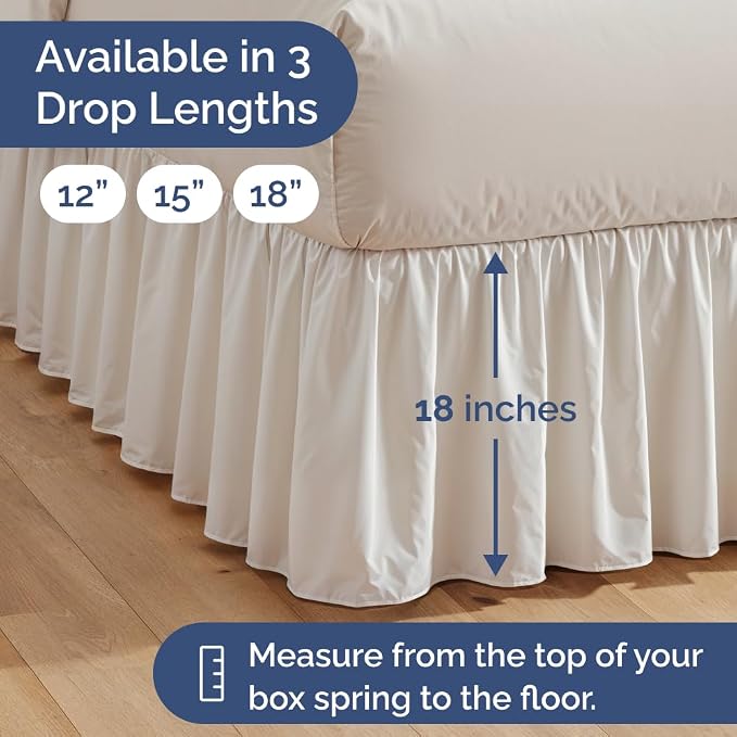 Bedskirt Twin Size Ruffle - Image 4