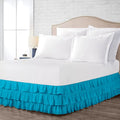 Multi-Ruffle Bed Skirt, Soft Multi Ruffle Bed Skirt Elastic Dust Ruffles by Unknown
