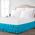 Multi-Ruffle Bed Skirt, Soft Multi Ruffle Bed Skirt Elastic Dust Ruffles by Unknown