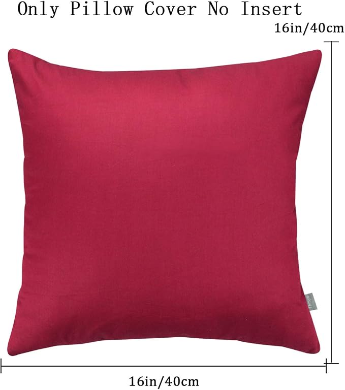 Thmyo 4-Pack 100% Cotton Comfortable Solid Decorative Throw Pillow Case - Image 6