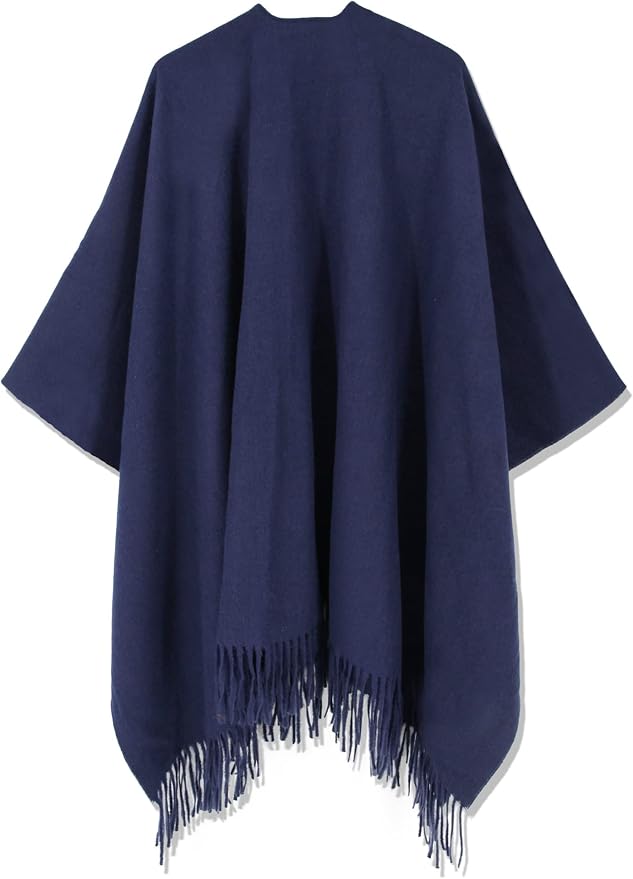 Breezy Lane Women's Shawl Wraps Warm Poncho Ruana Wrap Cardigan - Image 4