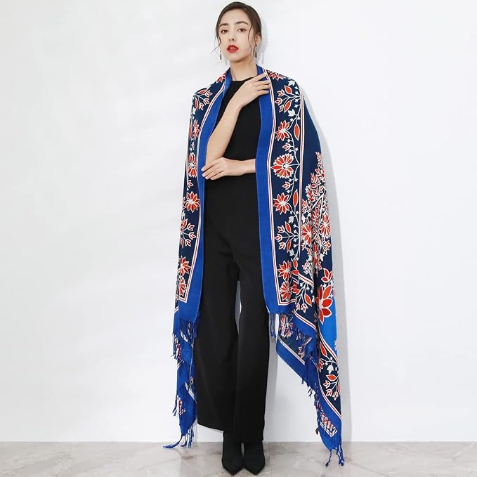 DANA XU 100% Merino Wool Pashmina Shawl - Image 9