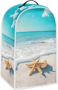Beach Teal Blender Cover for Kitchen Countertop Starfish Small Appliance Dust by HUISEFOR