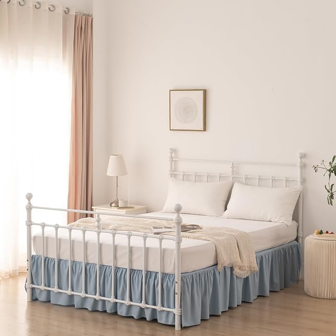 Bed Skirt Queen Size Ruffled Bed Skirt - Image 4