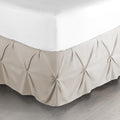 Nestl Linen Bed Skirt Twin Size, Pinch Pleat Twin Bed Skirt, Hotel Quality by Nestl