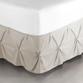 Nestl Linen Bed Skirt Cal King Size, Pinch Pleat Cal King Bed Skirt, Hotel by Nestl