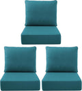 Luxury Outdoor Seat Cushion Set-22 x 24 x 6 Inch Outdoor Chair Cushions by NatureComfyOutdoorFurniture