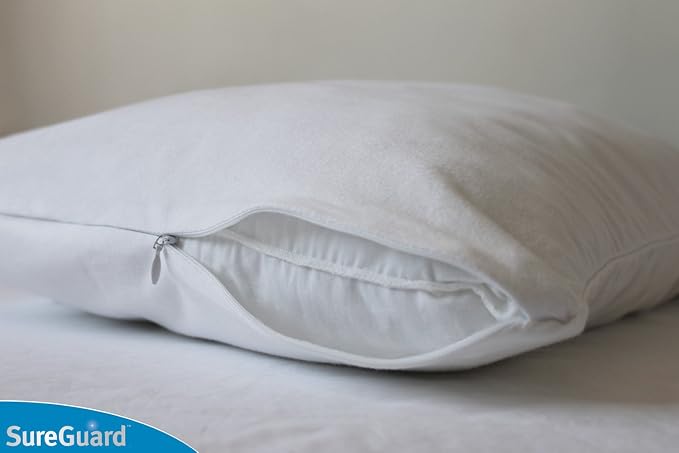 Set of 2 Travel Size SureGuard Pillow Protectors - Image 3