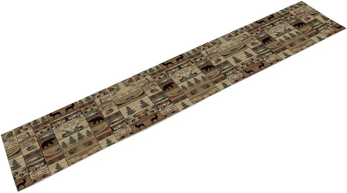 Wildlife Bear Table Runner, Rustic Cabin Animal Farmhouse Table Runner - Image 8