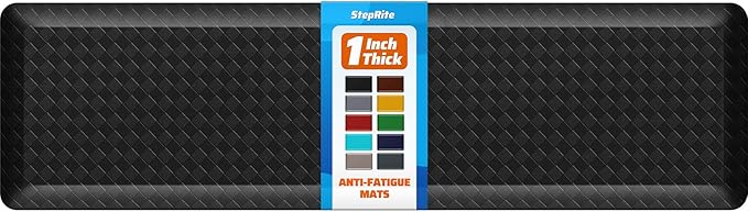 StepRite 1” Thick Kitchen Mats for Floor, Anti Fatigue Kitchen Rugs, Heavy Duty by Bringcushiontoyourlife