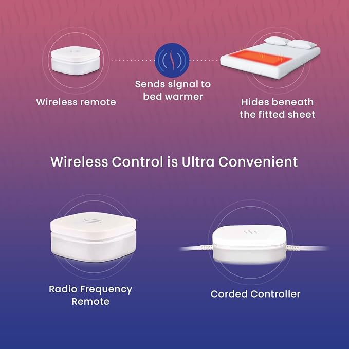 Hidden Heat Electric Foot of The Bed Warmer by SpotWarm; Wireless RF Remote - Image 3