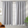 BGment Light Grey Blackout Curtains 45 Inch Length by BGment