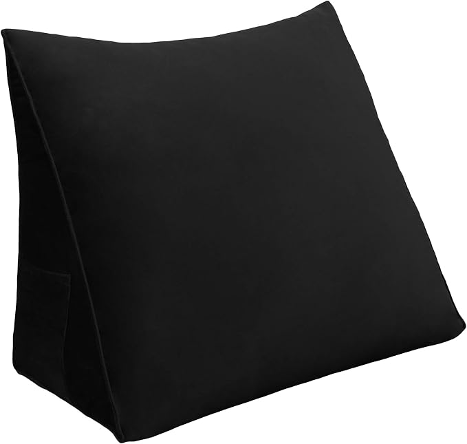 Wedge Headboard Pillow Dorm Room Reading Pillow Back Support by HOMECOZY