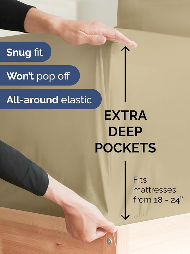 Extra Deep King Fitted Sheet - Image 2