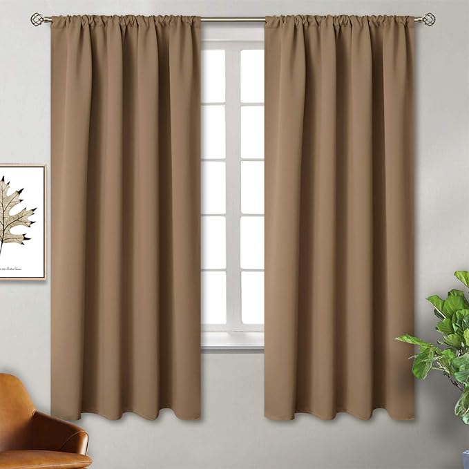 BGment Blackout Curtains for Bedroom 63 Inches Length by BGment