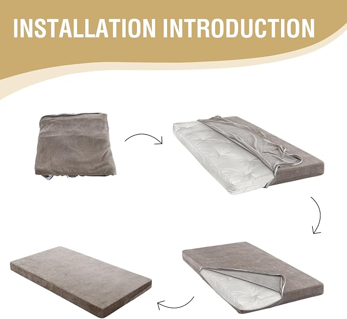 H.VERSAILTEX Queen Size Armless Futon Mattress Covers - Image 6