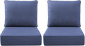 Luxury Outdoor Seat Cushion Set-22 x 24 x 6 Inch Outdoor Chair Cushions by NatureComfyOutdoorFurniture