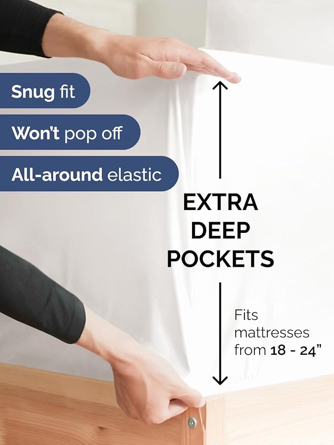Extra Deep Pocket Twin XL Sheets - Image 3