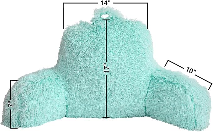 Holawakaka Standard Faux Fur Bed Rest Pillow - Image 5