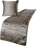 The HomeCentric Decorative Silver Full 68 x 18 inch Bed Runner by TheHomeCentric