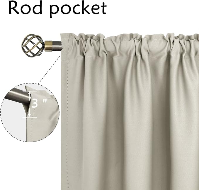 BGment Short Curtains 40 Inches Length - Image 3
